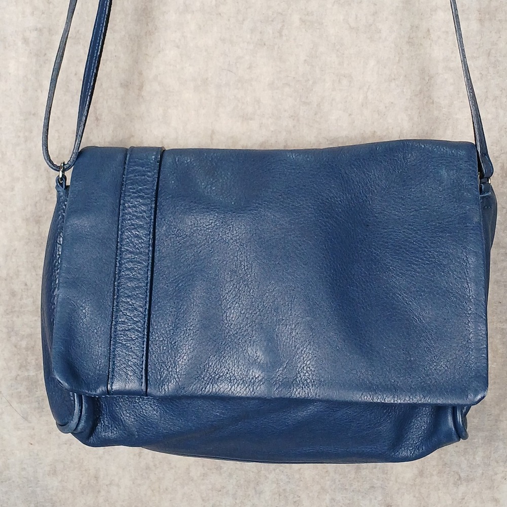Ripauste By Paul Stephan Blue Leather Crossbody Bag Purse‎ French Designer